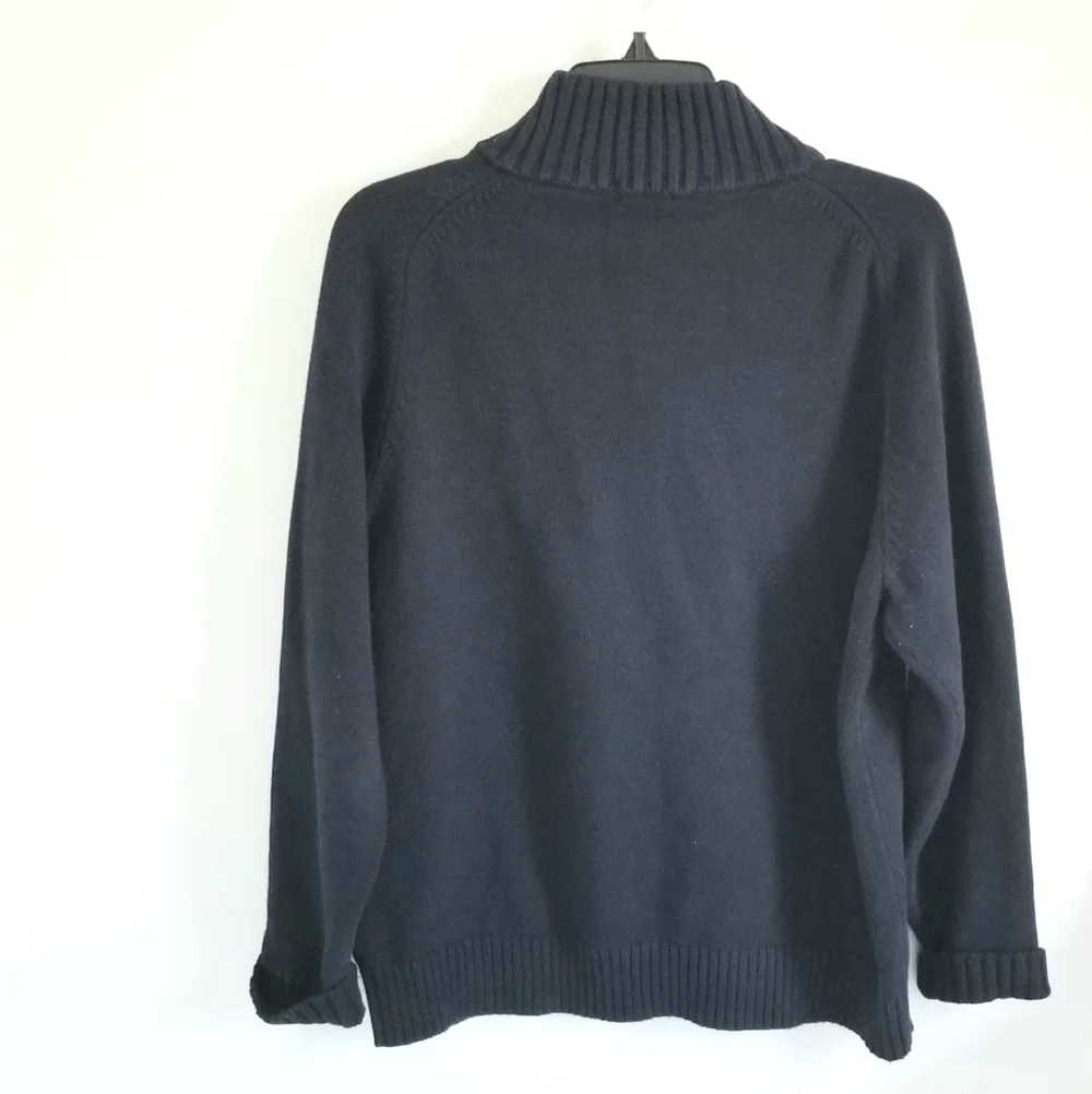 J. Crew navy pullover cotton sweater men